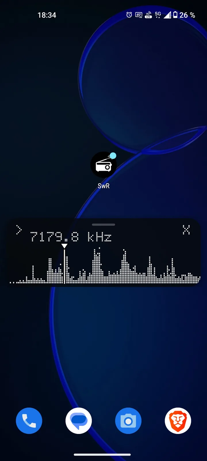 SwR KiwiSDR home-screen widget